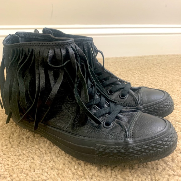 Converse Shoes - Converse Chuck Taylor All Stars Leather Fringe